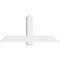 Ekena Millwork Eugene Architectural Grade PVC Gable Bracket, 60"W x 27 1/2"H x 6"D x 6"F, 11/12 Pitch GBP060X28X0606EUG00 - alternate 3